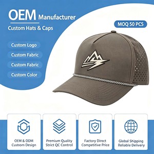 Casquette de camping personnalisée à séchage rapide en nylon, à cinq panneaux, non structurée, unie, vierge, pour le sport, l'extérieur, imperméable, style hip-hop, cyclisme - Product Image 1