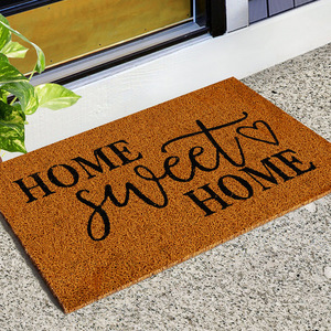 High Quality Coconut Fiber Carpet Anti slip PVC Coil <strong>Mat</strong> Coconut Palm Welcome Plain <strong>Coir</strong> Door <strong>Mats</strong> - Product Image 2