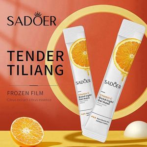 Masque facial congelé SADOER Good Night, soin de la peau, orange, vitamine C, collagène, blanchissant, raffermissant, hydratant, masque de nuit pour le visage - Product Image 2