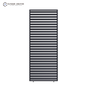 Aluminum Privacy <strong>Fixed</strong> Sidewall Panels for Modern Waterproof Outdoor Pergola Canopy <strong>Gazebo</strong> with Eco-Friendly Design Custom Sizes - Product Image 2