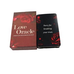 Cartes de tarot personnalisées de haute qualité en papier d'art, jeu d'oracle de l'amour, langue russe, débutants, cartes de tarot personnalisées avec logo personnalisé - Product Image 1