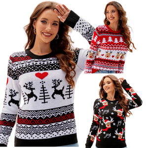 Vêtements personnalisés <span class=keywords><strong>Pull</strong></span> de Noël en tricot pour femmes Ensembles maman et moi Père Noël Mère et fille <span class=keywords><strong>Pull</strong></span> de Noël assorti - Product Image 6