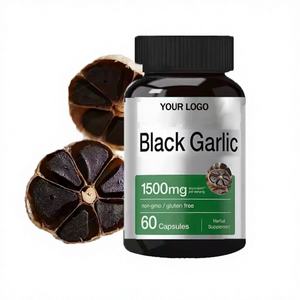 Ausreson Private Label Black <b>Garlic</b> <b>Capsules</b> Supplement 500mg Organic Black <b>Garlic</b> <b>Capsules</b> - Product Image 1