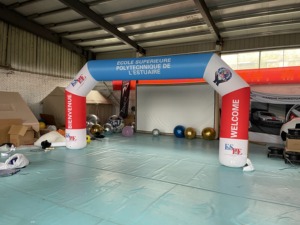 Gapura Inflatable Oxford 26 kaki yang Tahan Lama untuk Masuk dan Keluar, Dilengkapi Lampu LED Terintegrasi untuk Balap Triathlon dan Bersepeda - Product Image 5