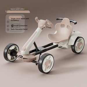 Kart à pédales électrique pliable en acier pour enfants, sans installation, portable, pour les 2-4 ans - Product Image 3