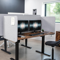 Cloison de bureau en polyester, cloison de bureau insonorisée, séparateur de bureau, panneau de confidentialité pour table de bureau, panneau de bureau pour étudiants