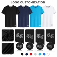 T-shirt de course unisexe en gros, marque privée, tricoté, motif étoilé, couleur unie, long, respirant, séchage rapide, athlétique, grandes tailles S-4XL, OEM