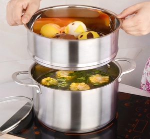 304 acier inoxydable ménage petit vapeur bouillie marmite soupe pot lait casserole casserole ustensiles de cuisine ensembles - Product Image 3
