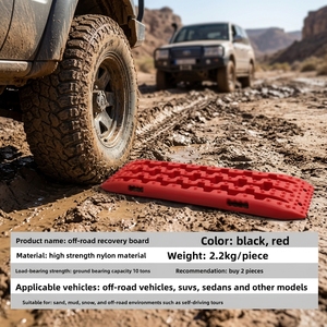 Tabla de tracción compacta para <span class=keywords><strong>coche</strong></span> de 69 cm, portátil, para recuperación todoterreno, antideslizante, para nieve y barro, tapete de escape. - Product Image 3