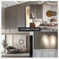 Pannello Murale Interno Scanalato in WPC Facile da Installare, Leggero e Durevole, Pannello Decorativo a Tubo Quadrato per Soggiorno