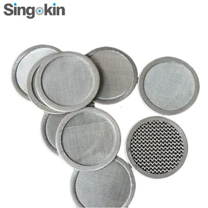 Customized size 201 304 316 Silver Stainless Steel Mesh Filter Replacement For French Press Coffee Maker