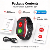 Montre connectée d'urgence S3 Senior, localisateur GPS SOS à un bouton, étanche IP67, montre de sécurité pour personnes âgées, pour les soins familiaux