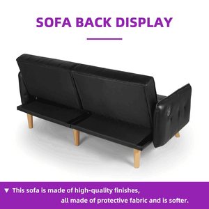 Folding <strong>Futon</strong> Couch Sofa Bed Compact Small Space Dorm Living Room Apartment Office Foldable Loveseat Furniture