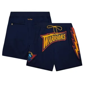 Pantaloncini da basket in maglia personalizzata a doppio strato da basket da uomo corti da basket di alta qualità con Logo personalizzato pantaloncini da uomo