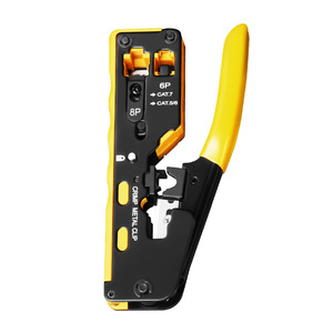 เครื่องมือจีบสายเคเบิล Dzt Dongzhe Network Crimping Tool Cat7 8P6P ระดับอุตสาหกรรม สำหรับช่างไฟฟ้าและช่างเครือข่าย - Product Image 5