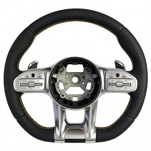Volant <span class=keywords><strong>sport</strong></span> en cuir perforé pour Mercedes Benz W166 W167 W176 W177 W202 W203 W204 W205 - Product Image 5