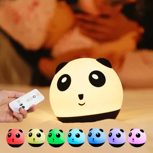 Holiday Gift 2022 bing children Home dwens decor lamp cartoon babies color changing light led panda dwens Silicone night light