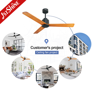Ventilador de Techo 1stshine de Madera Sólida, Ultra Silencioso, con Control por Aplicación Móvil, Resistente, Fácil Instalación, <span class=keywords><strong>Ahorro</strong></span> de Energí<span class=keywords><strong>a</strong></span>, con Luz LED - Product Image 5