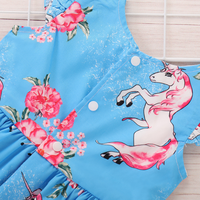 Robe florale pour filles tendance, vêtements de fête pour enfants, robes en coton pour filles, été, 3-5 ans, robe sans manches pour filles