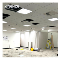 Dalles de plafond modernes en laine minérale en gros 2x4 2x2 carrées, insonorisantes, ignifuges, anti-moisissures, anti-humidité, anti-fumée