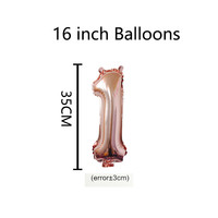 Ballons en feuille d'aluminium numériques de 16, 32 et 40 pouces, ballons à air, chiffres, ballons pour anniversaire, mariage, fête de bébé, décorations de fête