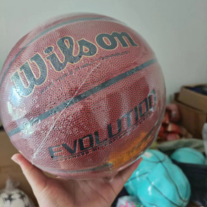 Balón de Baloncesto <span class=keywords><strong>Wilson</strong></span> Evolution/Evo, Material de Cuero Compuesto de PU de Alta Calidad, Tamaño Oficial 7, Balón de Entrenamiento - Product Image 6