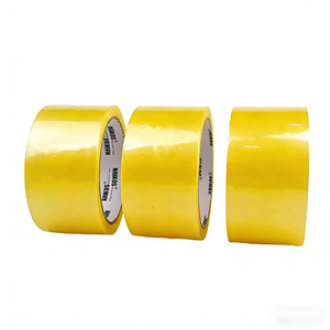 เทปกาวกันน้ำจากโรงงานโดยตรง เทปพันพลาสติก Bopp สีเหลืองใส เทปกาวสำหรับบรรจุภัณฑ์ - Product Image 1