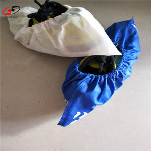 Sarung sepatu pelindung tahan debu cetak LOGO kustom penutup sepatu tanpa anyaman - Product Image 3