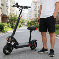 Trottinette électrique pour adultes de 800 watts et 48 volts, fabriquée en acier au carbone et en alliage d'aluminium, adaptée à la conduite en ville et en montagne.