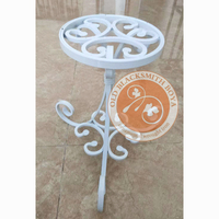 Support de plante antique en fer massif, grand support de pot de fleurs pour jardin, décoration extérieure pour cour