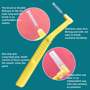 Ортодонтическая зубная щетка с проволокой из нержавеющей стали для чистки зубов многоразовая зубная межзубная нить из нейлона - Product Image 3