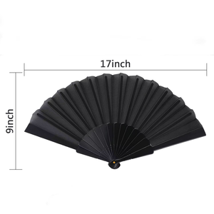 Abanico Plegable de Bambú DIY, <span class=keywords><strong>Abanicos</strong></span> de Tela con Logotipo Impreso Personalizado, <span class=keywords><strong>Abanicos</strong></span> de Madera para Boda, Abanico de Plástico, Abanico de Papel en Blanco - Product Image 2