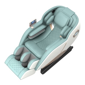 Silla de masaje profesional Zero Gravity, masajeador corporal con pista 4D de tacto humano, color gris - Product Image 5
