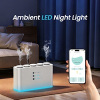 Diffuseur d'arômes intelligent Crearoma 5*20ml en aluminium, diffuseur de parfum pour la maison, commande par application, diffuseur d'huiles essentielles pour la pièce