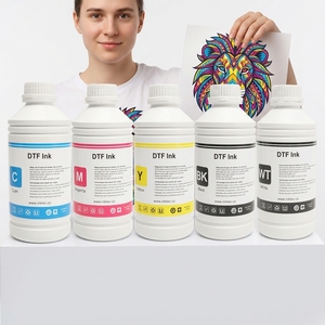 Encre textile DTF de qualité supérieure 1000 ml pour imprimantes jet d'encre Epson I3200 ET 8550 ET8550 <span class=keywords><strong>Stylus</strong></span> <span class=keywords><strong>Photo</strong></span> 1390 <span class=keywords><strong>R1900</strong></span> - Product Image 1