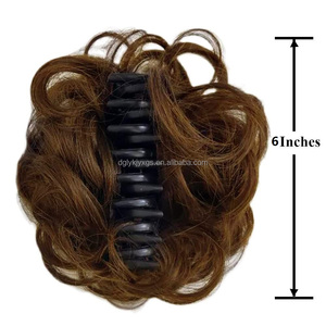 WE05 mat haute température Fiber soie disque cheveux ornement griffe carte bourgeon boucles cheveux <span class=keywords><strong>Chignon</strong></span> pour <span class=keywords><strong>mariage</strong></span> femmes cheveux - Product Image 4