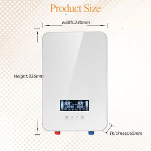 맞춤형 전기 6.5KW 8KW 9KW 욕실 스마트 무탱크 온수기 전기 순간 온수기 - Product Image 3