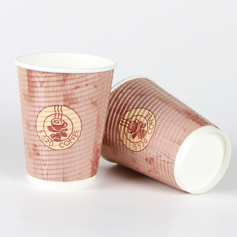 Wholesale Custom Logo High Quality Biodegradable Double Wall Paper Coffee Cup