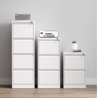 Classeur à 2 tiroirs avec casier à tiroirs, commode à tiroirs, armoire métallique de rangement pour fichiers et documents