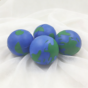 Pelota Antiestrés de PU con Forma de Tierra, Pelota de Espuma Antiestrés, Personalizable con Logotipo Impreso, Regalo Promocional Empresarial - Product Image 1