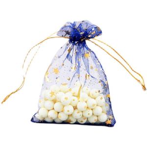 Sacs en organza noir personnalisés avec cordon de serrage, emballage cadeau, fête, mariage, réutilisables, recyclables, sacs en tulle - Product Image 6
