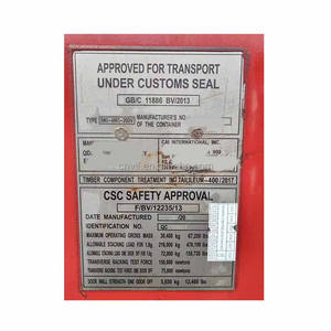 ตู้คอนเทนเนอร์แบบแห้งมาตรฐานตู้คอนเทนเนอร์ขนส่งแบบ20Ft 20Gp - Product Image 6