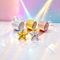 Kit de mosaïque brillante DIY, ornement suspendu en mousse étoile vierge avec rouleaux de ruban mosaïque miroir holographique, jouet artistique pour enfants, fête de fin d'année