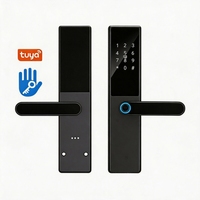 Serrure de porte intelligente TTLock en alliage d'aluminium, déverrouillage à distance par Wifi, sans clé, mot de passe numérique, carte RFID, serrure de porte biométrique à empreintes digitales