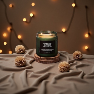 Venta directa de fábrica de velas aromáticas de cera de soja; personalizables y con etiqueta privada disponible; las velas aromáticas en forma de vidrio más vendidas. - Product Image 1