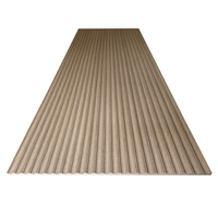 Film PVC 3D MDF Super Flexible Panneau ondulé cannelé Panneau mural décoratif flexible à lamelles incurvées pliables pour décoration murale