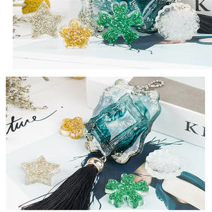 Hisenlee 200克碎玻璃不规则石头块状亮片彩虹色薄片DIY美甲2-4毫米花瓶填充爱心风格 - Product Image 5