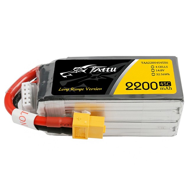 ACE Tattu 2200mah 4S 45C Lipo Battery Fpv Drone and Fpv Airplane
