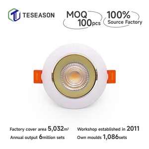 TN021R1 Anneau intérieur en plastique moderne de 75mm pour PC MR16 <span class=keywords><strong>GU10</strong></span> Cadre de plafonnier encastré en aluminium à angle de lumière réglable pour le salon - Product Image 2