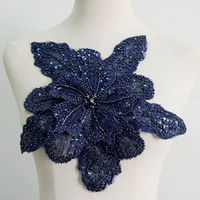 Applique Bustier de Mariée Brodé 3D sur Mesure, Perles et Strass, Paillettes pour Danse Lyrique et Vêtements de Mariée